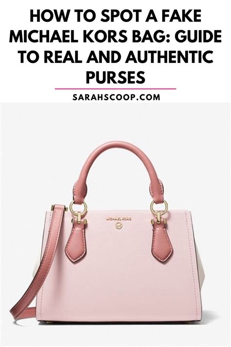 real or fake michael kors bag|genuine Michael Kors bags.